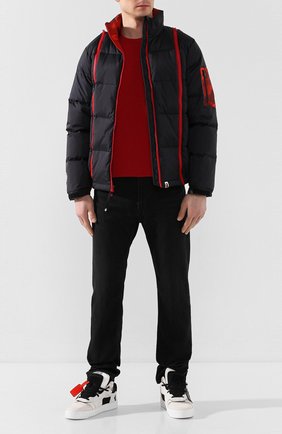 Мужская хлопковая футболка BAPE красного цвета по цене 7455 руб., арт. 1G20109002 | Фото 2 Мужская хлопковая футболка BAPE красного цвета, арт. 1G20109002 | Фото 2