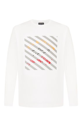 Мужская хлопковый лонгслив PAUL&SHARK белого цвета по цене 14650 руб., арт. P20P1502 | Фото 1 Мужская хлопковый лонгслив PAUL&SHARK белого цвета, арт. P20P1502 | Фото 1