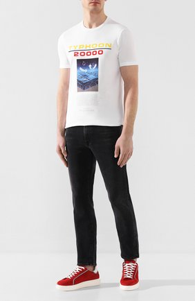 Мужская хлопковая футболка PAUL&SHARK белого цвета по цене 14150 руб., арт. E20P1122 | Фото 2 Мужская хлопковая футболка PAUL&SHARK белого цвета, арт. E20P1122 | Фото 2