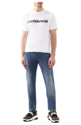 Мужская хлопковая футболка MARCELO BURLON белого цвета по цене 16500 руб., арт. CMAA018S20JER008 | Фото 2 Мужская хлопковая футболка MARCELO BURLON белого цвета, арт. CMAA018S20JER008 | Фото 2