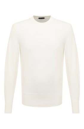 Мужской хлопковый джемпер TOM FORD кремвого цвета по цене 61550 руб., арт. BUC00/TFK110 | Фото 1 Мужской хлопковый джемпер TOM FORD кремвого цвета, арт. BUC00/TFK110 | Фото 1