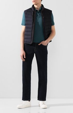 Мужское льняное поло ERMENEGILDO ZEGNA зеленого цвета по цене 33050 руб., арт. UU564/723 | Фото 2 Мужское льняное поло ERMENEGILDO ZEGNA зеленого цвета, арт. UU564/723 | Фото 2