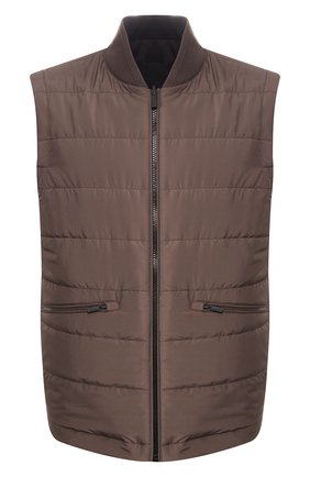 Мужской двусторонний жилет Z ZEGNA хаки цвета по цене 42950 руб., арт. VU013/ZZ015 | Фото 1 Мужской двусторонний жилет Z ZEGNA хаки цвета, арт. VU013/ZZ015 | Фото 1