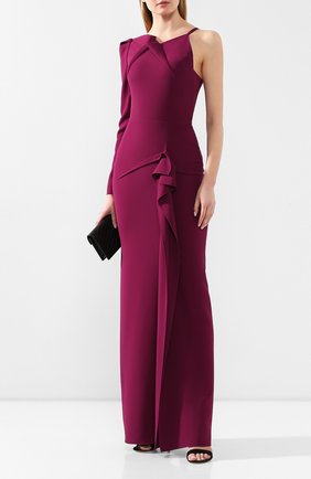 Женское платье-макси ROLAND MOURET фиолетового цвета по цене 189500 руб., арт. PS20/S0837/F2241 | Фото 2 Женское платье-макси ROLAND MOURET фиолетового цвета, арт. PS20/S0837/F2241 | Фото 2