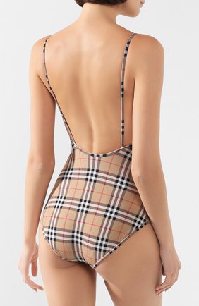 Женский слитный купальник BURBERRY бежевого цвета по цене 26700 руб., арт. 8009009 | Фото 3 Женский слитный купальник BURBERRY бежевого цвета, арт. 8009009 | Фото 3