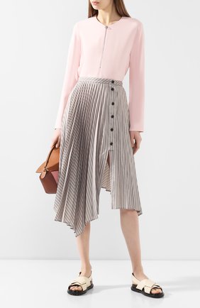 Женская блузка из вискозы STELLA MCCARTNEY розового цвета по цене 54550 руб., арт. 341360/SCA06 | Фото 2 Женская блузка из вискозы STELLA MCCARTNEY розового цвета, арт. 341360/SCA06 | Фото 2 (Статус проверки: Проверена категория; Рукава: Длинные; Материал внешний: Синтетический материал, Вискоза; Принт: Без принта; Длина (для топов): Стандартные; Женское Кросс-КТ: Блуза-одежда)
