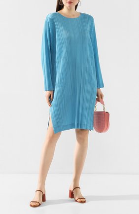 Женское платье ISSEY MIYAKE синего цвета по цене 37600 руб., арт. PP06-JT142 | Фото 2 Женское платье ISSEY MIYAKE синего цвета, арт. PP06-JT142 | Фото 2