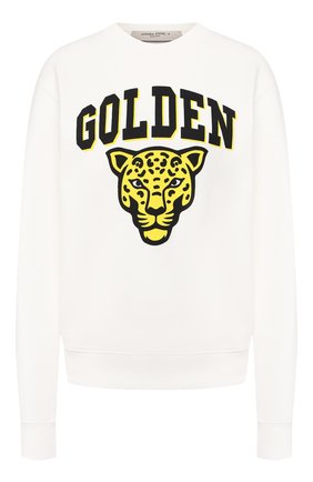 Женская хлопковый свитшот GOLDEN GOOSE DELUXE BRAND белого цвета по цене 24400 руб., арт. G36WP029.Z1 | Фото 1 Женская хлопковый свитшот GOLDEN GOOSE DELUXE BRAND белого цвета, арт. G36WP029.Z1 | Фото 1
