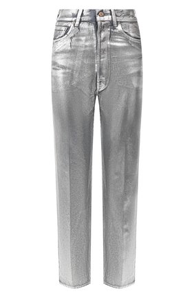 Женские джинсы GOLDEN GOOSE DELUXE BRAND серебряного цвета по цене 29500 руб., арт. G36WP015.A1 | Фото 1 Женские джинсы GOLDEN GOOSE DELUXE BRAND серебряного цвета, арт. G36WP015.A1 | Фото 1