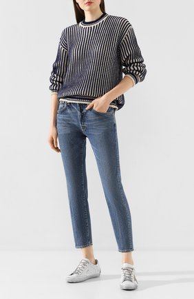 Женские джинсы GOLDEN GOOSE DELUXE BRAND синего цвета по цене 24400 руб., арт. G36WP008.A1 | Фото 2 Женские джинсы GOLDEN GOOSE DELUXE BRAND синего цвета, арт. G36WP008.A1 | Фото 2