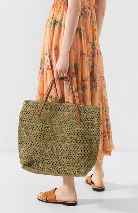 Женская сумка beby large SANS-ARCIDET зеленого цвета по цене 15750 руб., арт. BEBY BAG MR-C S19/L | Фото 2 Женская сумка beby large SANS-ARCIDET зеленого цвета, арт. BEBY BAG MR-C S19/L | Фото 2