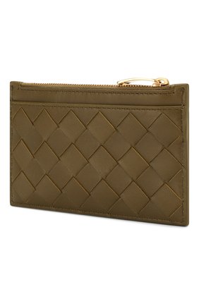 Женская кожаный футляр для ключей BOTTEGA VENETA хаки цвета по цене 28550 руб., арт. 608784/VCPP3 | Фото 2 Женская кожаный футляр для ключей BOTTEGA VENETA хаки цвета, арт. 608784/VCPP3 | Фото 2