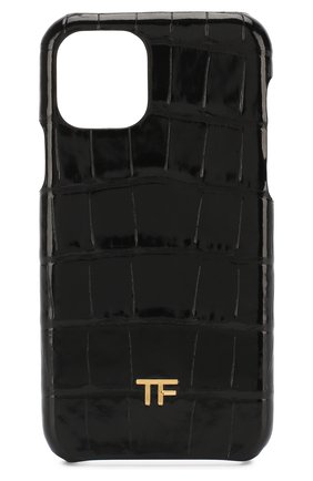 Мужской чехол для iphone 11 pro из кожи аллигатора TOM FORD черного цвета по цене 47350 руб., арт. S0333T-EAL001/AMIS | Фото 1 Мужской чехол для iphone 11 pro из кожи аллигатора TOM FORD черного цвета, арт. S0333T-EAL001/AMIS | Фото 1