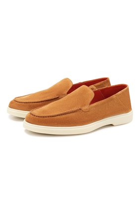 Женские замшевые лоферы SANTONI коричневого цвета по цене 39500 руб., арт. WUYA58673TISCPYLC50 | Фото 1 Женские замшевые лоферы SANTONI коричневого цвета, арт. WUYA58673TISCPYLC50 | Фото 1