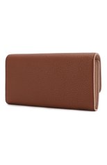 Женские кожаный кошелек TOD’S коричневого цвета, арт. XAWSELB95030VB | Фото 2 (Материал: Натуральная кожа)