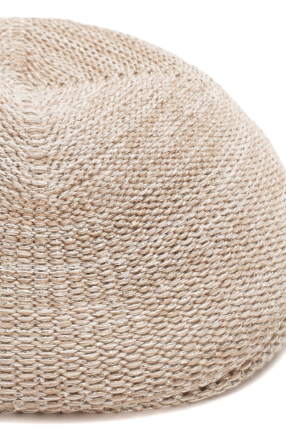 Женская кепи LORENA ANTONIAZZI бежевого цвета, арт. P2097CE001/1329 | Фото 3 (Материал: Текстиль, Хлопок)