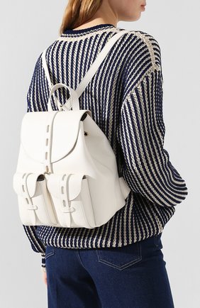 Женский рюкзак net small FURLA белого цвета по цене 37500 руб., арт. BACW/HSF | Фото 2 Женский рюкзак net small FURLA белого цвета, арт. BACW/HSF | Фото 2