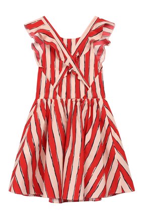 Детское хлопковое платье EMPORIO ARMANI красного цвета по цене 15050 руб., арт. 3H3A42/3N3NZ | Фото 2 Детское хлопковое платье EMPORIO ARMANI красного цвета, арт. 3H3A42/3N3NZ | Фото 2 (Материал внешний: Хлопок; Материал подклада: Хлопок; Рукава: Без рукавов, Короткие; Случай: Повседневный; Девочки Кросс-КТ: Платье-одежда; Ростовка одежда: 10 - 11 лет | 140 - 146см, 13 - 15 лет | 158 см, 16 лет | 164 см, 5 лет | 110 см, 6 лет | 116 см, 7 лет | 122 см, 8 лет | 128 см, 9 лет | 134 см)