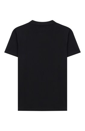 Детская хлопковая футболка EMPORIO ARMANI темно-синего цвета по цене 4645 руб., арт. 3H4T91/1J0AZ | Фото 2 Детская хлопковая футболка EMPORIO ARMANI темно-синего цвета, арт. 3H4T91/1J0AZ | Фото 2