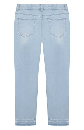 Детские джинсы IL GUFO голубого цвета, арт. P20PL296J0030/5A-8A | Фото 2 (Материал внешний: Хлопок; Кросс-КТ: джинсы; Ростовка одежда: 4 года | 104 см, 5 лет | 110 см, 7 лет | 122 см)