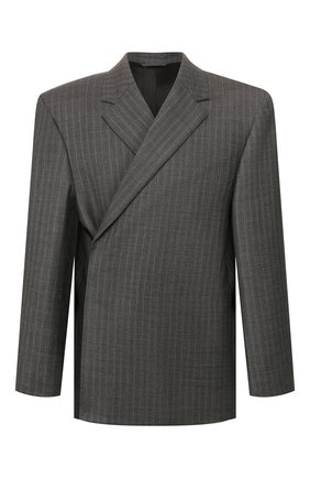 Мужской шерстяной пиджак BALENCIAGA серого цвета по цене 186000 руб., арт. 602305/TGT15 | Фото 1 Мужской шерстяной пиджак BALENCIAGA серого цвета, арт. 602305/TGT15 | Фото 1