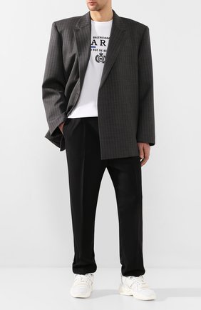 Мужской шерстяной пиджак BALENCIAGA серого цвета по цене 186000 руб., арт. 602305/TGT15 | Фото 2 Мужской шерстяной пиджак BALENCIAGA серого цвета, арт. 602305/TGT15 | Фото 2