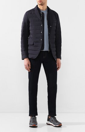 Мужская пуховая куртка cyprien MONCLER темно-синего цвета по цене 88000 руб., арт. F1-091-1B522-00-53132 | Фото 2 Мужская пуховая куртка cyprien MONCLER темно-синего цвета, арт. F1-091-1B522-00-53132 | Фото 2