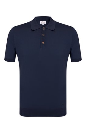 Мужское хлопковое поло BRIONI темно-синего цвета по цене 32500 руб., арт. UMR40L/08K01 | Фото 1 Мужское хлопковое поло BRIONI темно-синего цвета, арт. UMR40L/08K01 | Фото 1