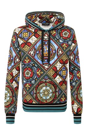 Мужской хлопковое худи DOLCE & GABBANA разноцветного цвета по цене 88650 руб., арт. G9QW1T/FS7H0 | Фото 1 Мужской хлопковое худи DOLCE & GABBANA разноцветного цвета, арт. G9QW1T/FS7H0 | Фото 1 (Длина (для топов): Стандартные; Материал внешний: Хлопок; Рукава: Длинные; Мужское Кросс-КТ: Худи-одежда; Принт: С принтом)