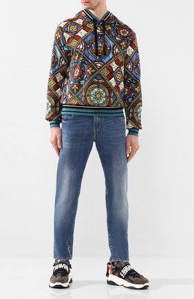 Мужской хлопковое худи DOLCE & GABBANA разноцветного цвета по цене 88650 руб., арт. G9QW1T/FS7H0 | Фото 2 Мужской хлопковое худи DOLCE & GABBANA разноцветного цвета, арт. G9QW1T/FS7H0 | Фото 2 (Длина (для топов): Стандартные; Материал внешний: Хлопок; Рукава: Длинные; Мужское Кросс-КТ: Худи-одежда; Принт: С принтом)