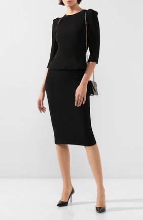 Женская блузка ROLAND MOURET черного цвета по цене 69550 руб., арт. PS20/S0833/F0382 | Фото 2 Женская блузка ROLAND MOURET черного цвета, арт. PS20/S0833/F0382 | Фото 2