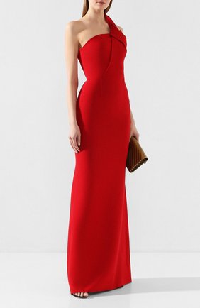 Женское шерстяное платье ROLAND MOURET красного цвета по цене 209500 руб., арт. PS20/S0838/F4044 | Фото 2 Женское шерстяное платье ROLAND MOURET красного цвета, арт. PS20/S0838/F4044 | Фото 2