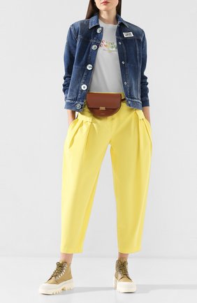 Женская хлопковая футболка STELLA MCCARTNEY белого цвета по цене 21300 руб., арт. 381701/SNW52 | Фото 2 Женская хлопковая футболка STELLA MCCARTNEY белого цвета, арт. 381701/SNW52 | Фото 2