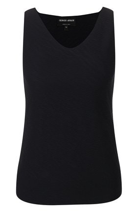 Женская топ GIORGIO ARMANI темно-синего цвета по цене 31000 руб., арт. 3HAH70/AJHHZ | Фото 1 Женская топ GIORGIO ARMANI темно-синего цвета, арт. 3HAH70/AJHHZ | Фото 1