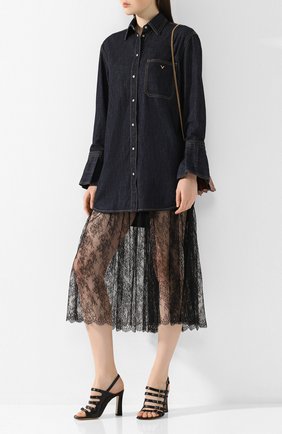 Женское джинсовое платье VALENTINO синего цвета по цене 175500 руб., арт. TB3DA01J55F | Фото 2 Женское джинсовое платье VALENTINO синего цвета, арт. TB3DA01J55F | Фото 2