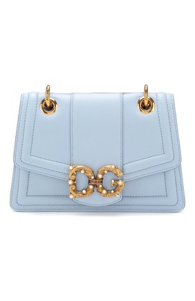 Женская сумка dg amore small DOLCE & GABBANA голубого цвета по цене 136000 руб., арт. BB6676/AK295 | Фото 1 Женская сумка dg amore small DOLCE & GABBANA голубого цвета, арт. BB6676/AK295 | Фото 1