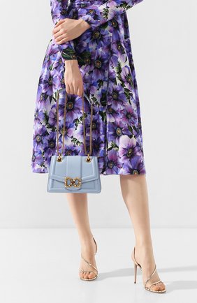 Женская сумка dg amore small DOLCE & GABBANA голубого цвета по цене 136000 руб., арт. BB6676/AK295 | Фото 2 Женская сумка dg amore small DOLCE & GABBANA голубого цвета, арт. BB6676/AK295 | Фото 2
