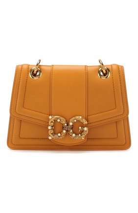 Женская сумка dg amore small DOLCE & GABBANA желтого цвета по цене 148000 руб., арт. BB6676/AK295 | Фото 1 Женская сумка dg amore small DOLCE & GABBANA желтого цвета, арт. BB6676/AK295 | Фото 1 (Сумки-технические: Сумки через плечо; Материал: Натуральная кожа; Размер: small; Ремень/цепочка: На ремешке; Женское Кросс-КТ: Вечерняя сумка)