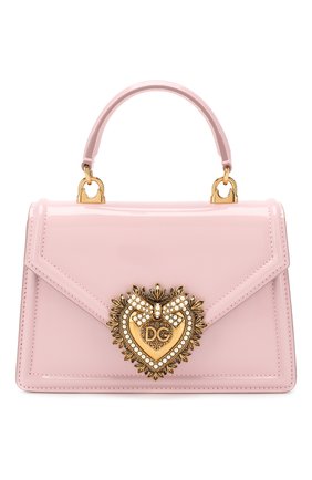 Женская сумка devotion small DOLCE & GABBANA светло-розового цвета по цене 108000 руб., арт. BB6711/A1037 | Фото 1 Женская сумка devotion small DOLCE & GABBANA светло-розового цвета, арт. BB6711/A1037 | Фото 1