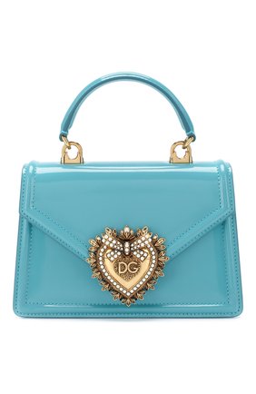 Женская сумка devotion small DOLCE & GABBANA голубого цвета по цене 121500 руб., арт. BB6711/A1037 | Фото 1 Женская сумка devotion small DOLCE & GABBANA голубого цвета, арт. BB6711/A1037 | Фото 1