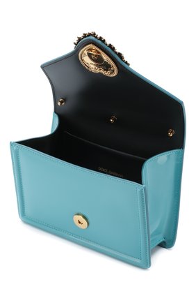 Женская сумка devotion small DOLCE & GABBANA голубого цвета по цене 121500 руб., арт. BB6711/A1037 | Фото 4 Женская сумка devotion small DOLCE & GABBANA голубого цвета, арт. BB6711/A1037 | Фото 4