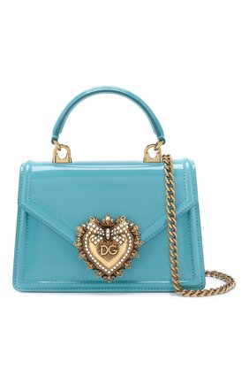 Женская сумка devotion small DOLCE & GABBANA голубого цвета по цене 121500 руб., арт. BB6711/A1037 | Фото 6 Женская сумка devotion small DOLCE & GABBANA голубого цвета, арт. BB6711/A1037 | Фото 6
