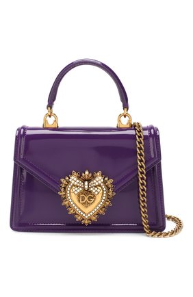 Женская сумка devotion small DOLCE & GABBANA сиреневого цвета по цене 0 руб., арт. BB6711/A1037 | Фото 6 Женская сумка devotion small DOLCE & GABBANA сиреневого цвета, арт. BB6711/A1037 | Фото 6 (Женское Кросс-КТ: Вечерняя сумка; Сумки-технические: Сумки через плечо, Сумки top-handle; Материал: Натуральная кожа; Ремень/цепочка: На ремешке; Размер: small)