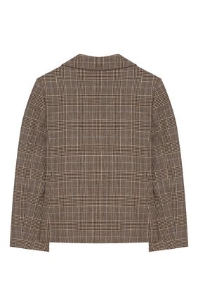 Детский пиджак из шерсти и льна GUCCI бежевого цвета по цене 84000 руб., арт. 599473/XWAGI | Фото 2 Детский пиджак из шерсти и льна GUCCI бежевого цвета, арт. 599473/XWAGI | Фото 2