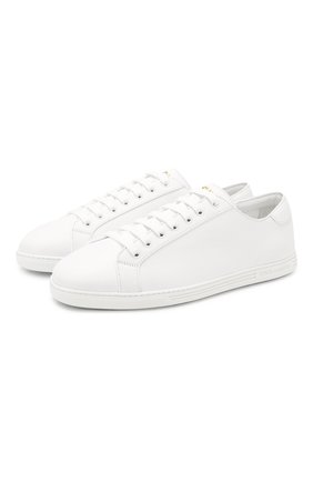 Мужские кожаные кеды san tropez DOLCE & GABBANA белого цвета по цене 35700 руб., арт. CS1735/A8L37 | Фото 1 Мужские кожаные кеды san tropez DOLCE & GABBANA белого цвета, арт. CS1735/A8L37 | Фото 1