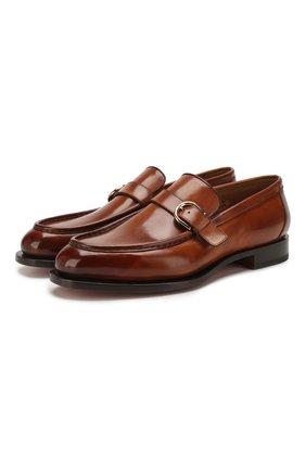 Мужские кожаные лоферы SANTONI светло-коричневого цвета по цене 76900 руб., арт. MCCG17082MC3HVVDM40 | Фото 1 Мужские кожаные лоферы SANTONI светло-коричневого цвета, арт. MCCG17082MC3HVVDM40 | Фото 1