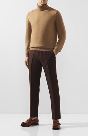 Мужские кожаные лоферы SANTONI светло-коричневого цвета по цене 76900 руб., арт. MCCG17082MC3HVVDM40 | Фото 2 Мужские кожаные лоферы SANTONI светло-коричневого цвета, арт. MCCG17082MC3HVVDM40 | Фото 2
