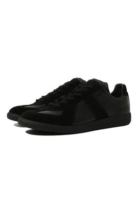 Мужские кожаные кеды replica MAISON MARGIELA черного цвета по цене 32400 руб., арт. S57WS0236/P1897 | Фото 1 Мужские кожаные кеды replica MAISON MARGIELA черного цвета, арт. S57WS0236/P1897 | Фото 1