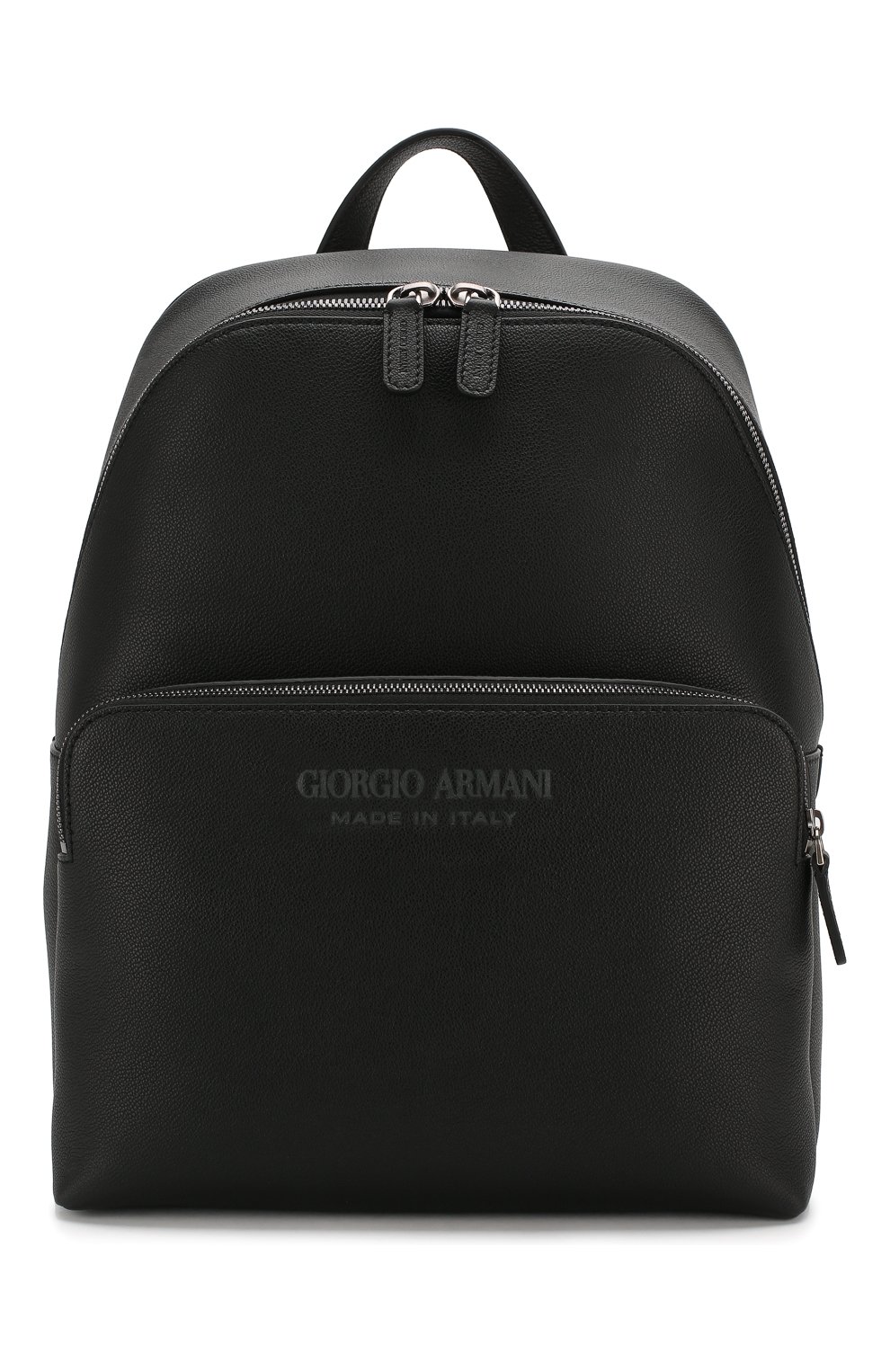 Мужской кожаный рюкзак GIORGIO ARMANI черного цвета, арт. Y20122/YTD0J | Фото 1