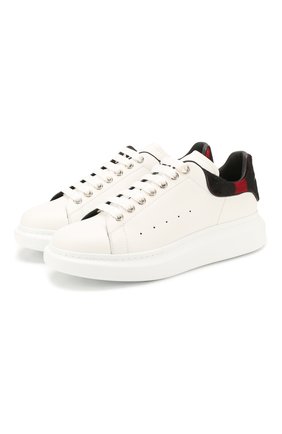 Мужские кожаные кеды ALEXANDER MCQUEEN белого цвета по цене 38500 руб., арт. 610804/WHX9T | Фото 1 Мужские кожаные кеды ALEXANDER MCQUEEN белого цвета, арт. 610804/WHX9T | Фото 1